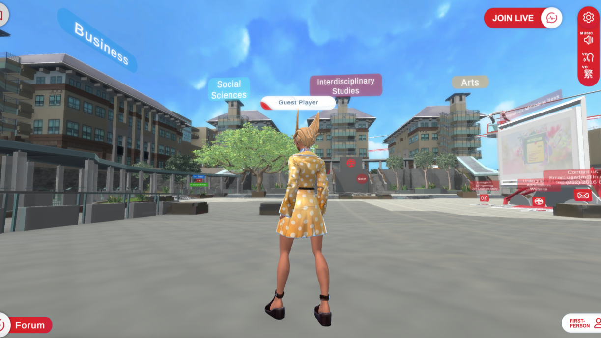 岭大元宇宙2.0以「本科招生」为主题，是全港首间以虚拟实境招生的高等院校。