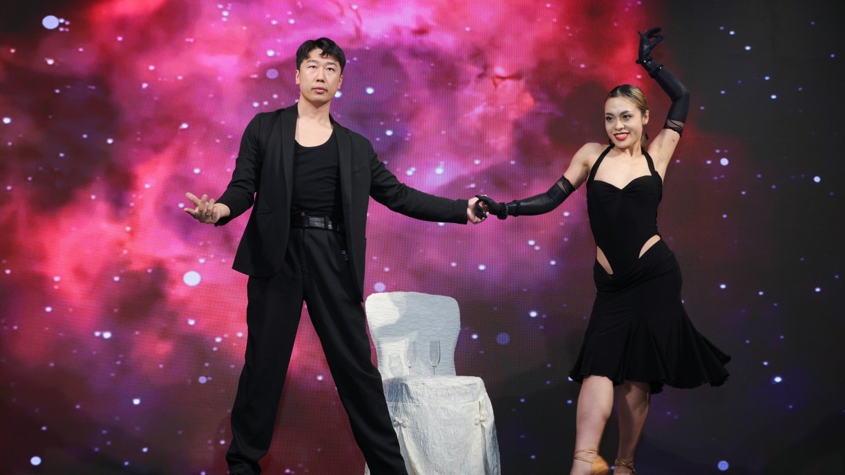A lively Latin dance, “Under the Same Roof, Different Dreams”.