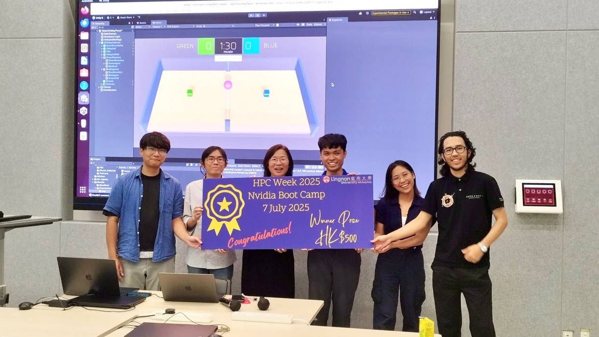 Lingnan students receive practical HPC training from expert instructors from the Nvidia AI Technology Center (Hong Kong) at the first-ever HPC Week.