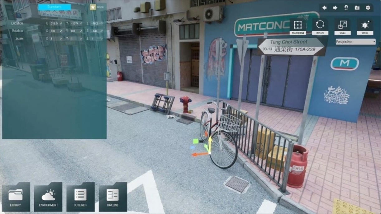 Lingnan University develops CineSim, the first free cinematography simulation education software of the higher education sector. It has realistic preset 3D street scene templates, so that film-making can be learnt easily through a simulated environment on computers, without studios or professional photography equipment.