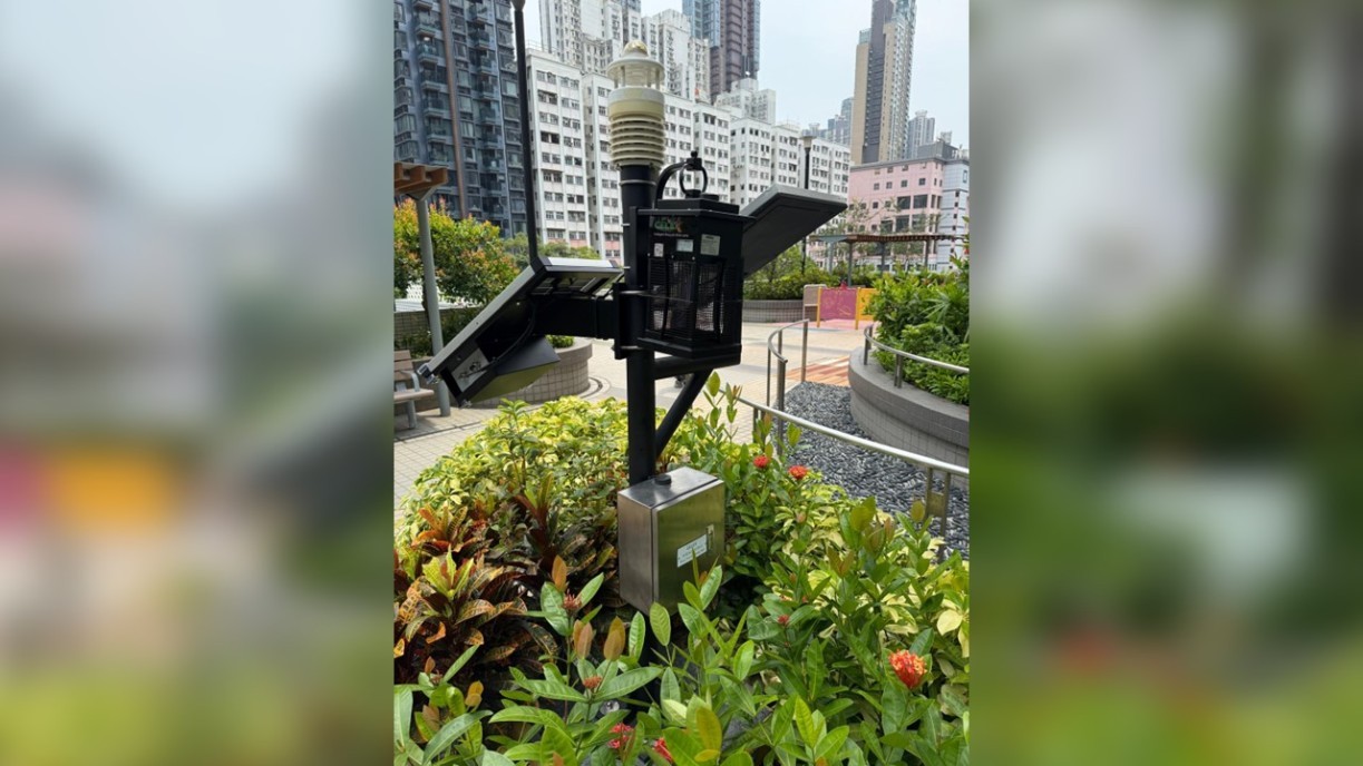 該研發主要由兩項人工智能物聯網裝置構成，包括智能滅蚊燈及氣象站。