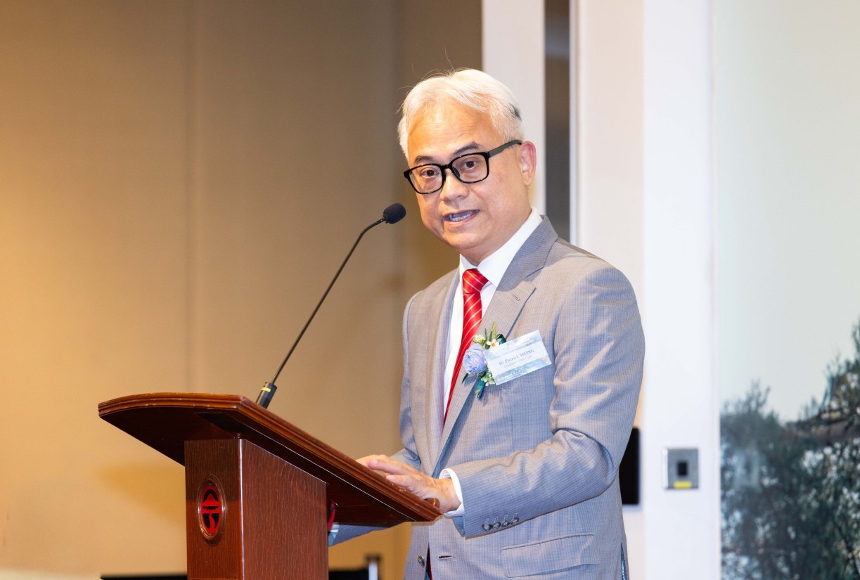 Dr Patrick Wong Chi-kwong, Chairman of the Court, gives the opening address.