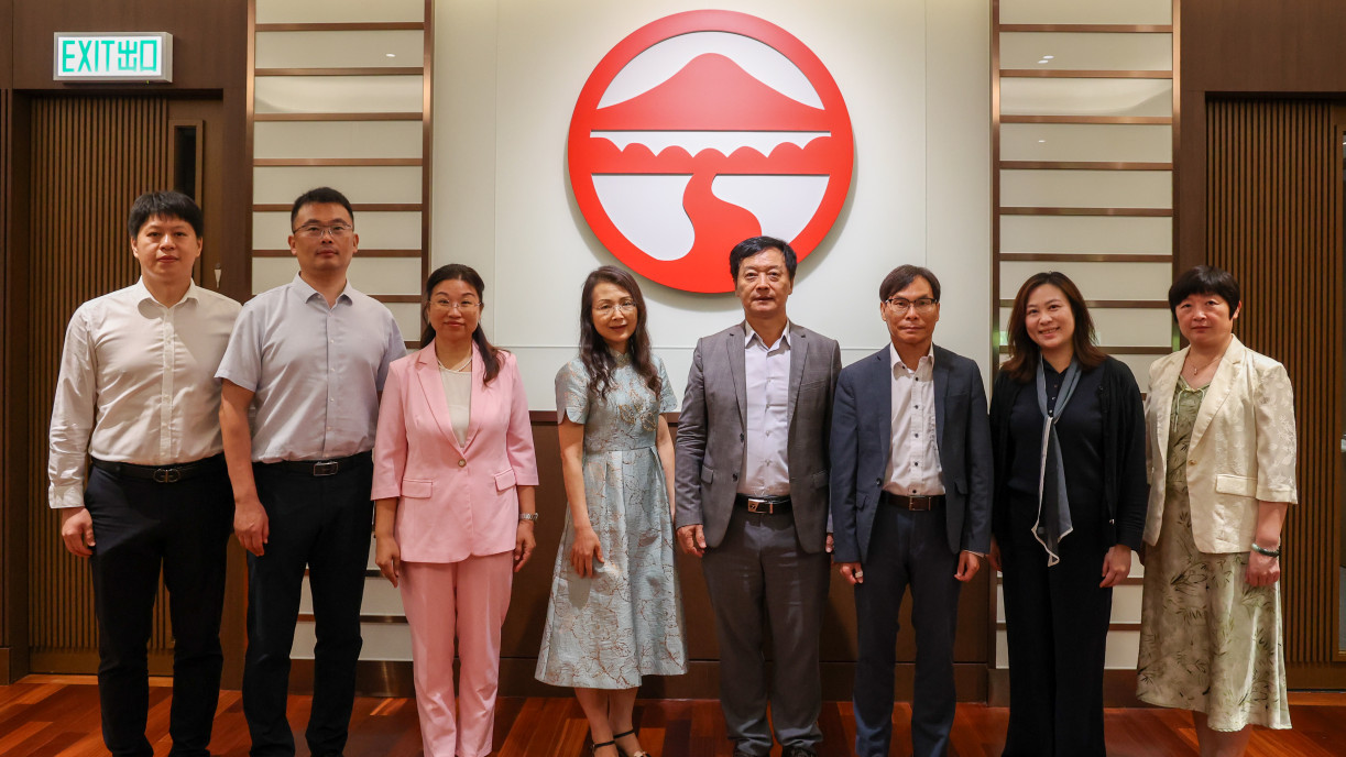 嶺南大學與肇慶學院代表團合影。