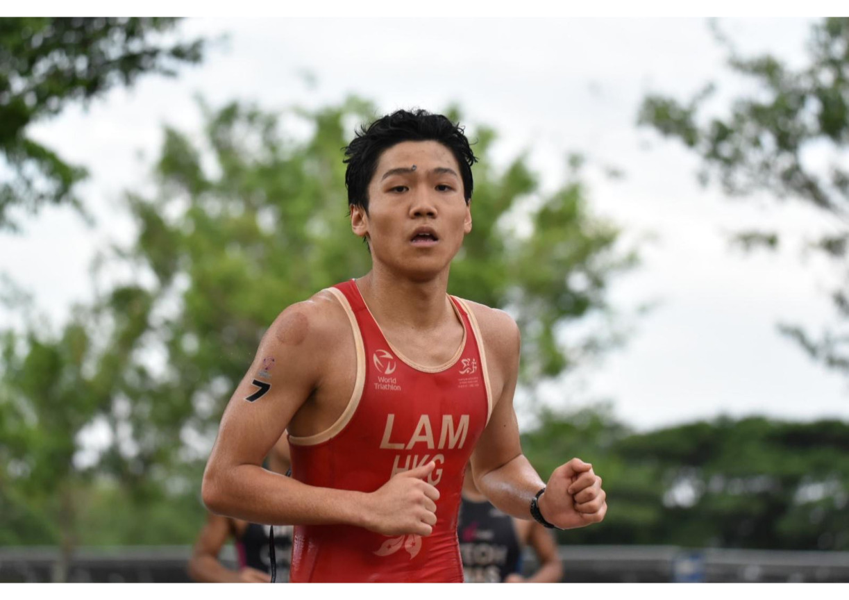 三項鐵人運動員林樂仕。