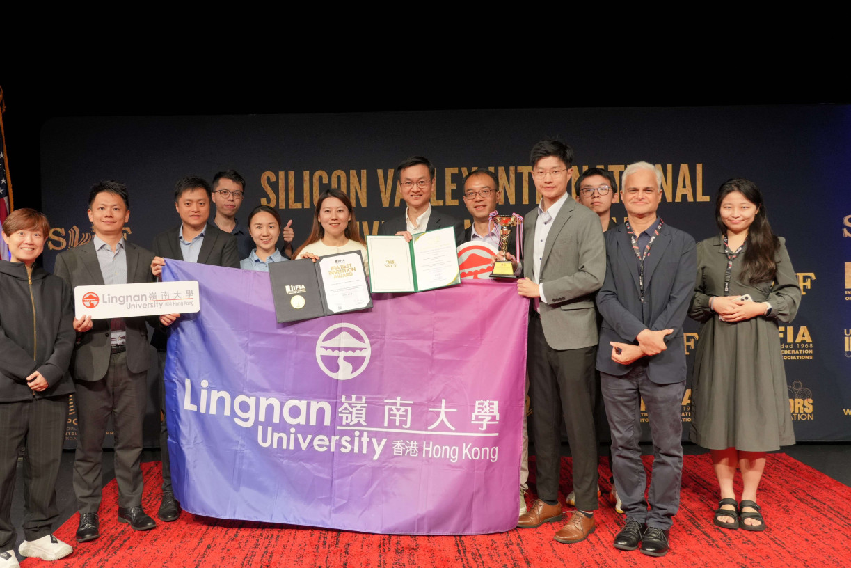 Lingnan University wins 16 awards at the Silicon Valley International Invention Festival, and it is the Hong Kong SAR higher education institution with the greatest number of awards and gold medals.
