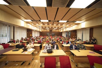 Prof Ahmed Shafiqul Huque and participants take a group photo to capture the memorable moment.