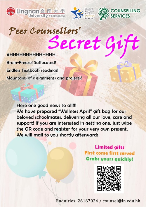 peer counellor secret gift