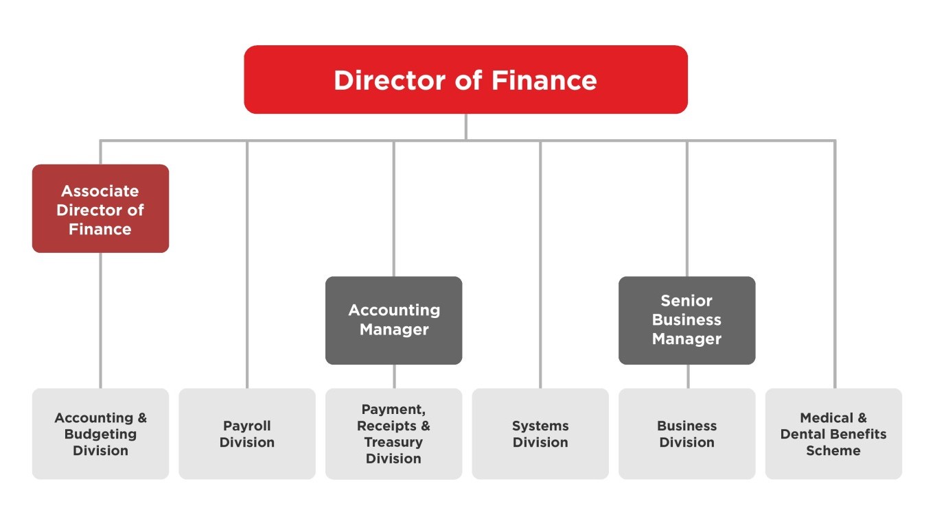 Organization Chart of Finance Office