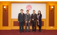 Mr Hideo Tanaka, Managing Director, AEON Credit Service (Asia) Company Limited visited Lingnan University