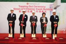 Topping out ceremony of “Simon and Eleanor Kwok Building” at Lingnan University