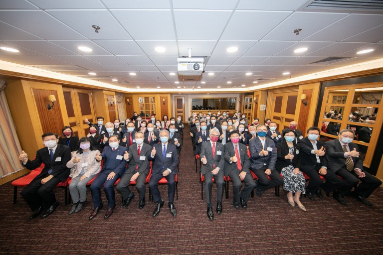 Group photo of officiating guests and guests.