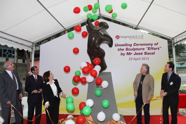 (From left) Vice-President Prof Jesús Seade, President Chan Yuk-Shee, Consul General of Mexico in Hong Kong and Macao Amb Alicia Buenrostro Massieu, Mr José Sacal and Council Chairman The Hon Bernard Charnwut Chan.