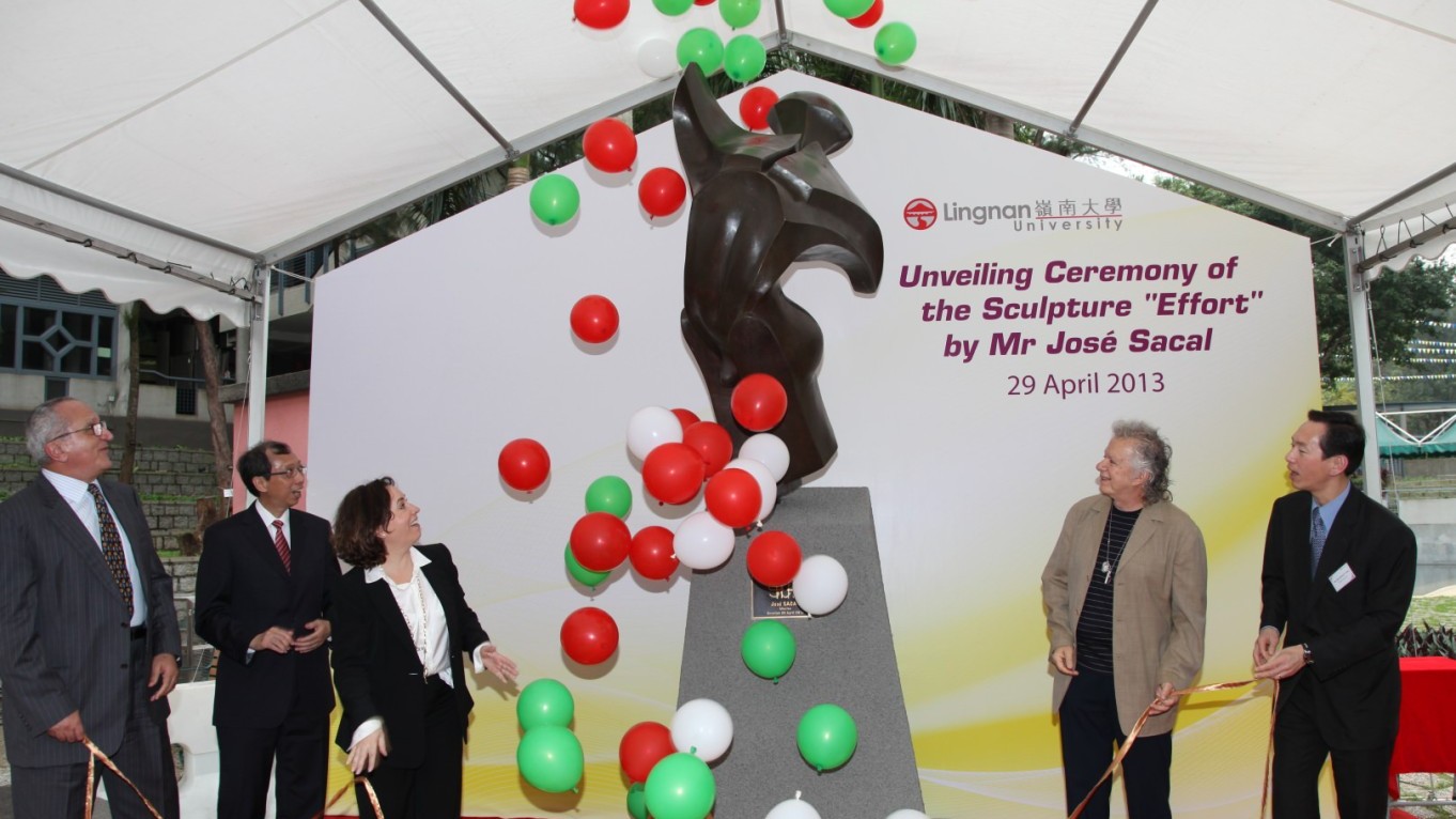 The Unveiling Ceremony of the Sculpture "Effort" by Mr José Sacal