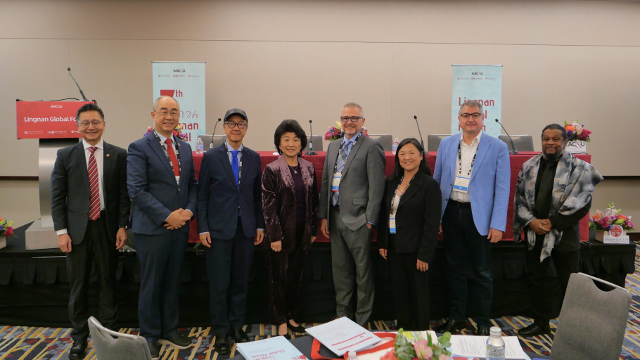 Group photo of discussion panel