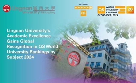 Lingnan University's Academic Excellence Gains Global Recognition in QS World University Rankings by Subject 2024