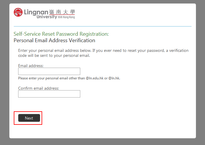 Personal Email Address