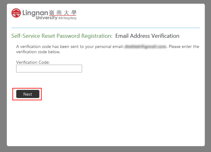 Enter Verification Code