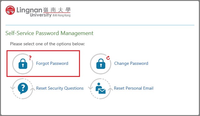 Click Forgot Password