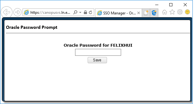 Oracle password