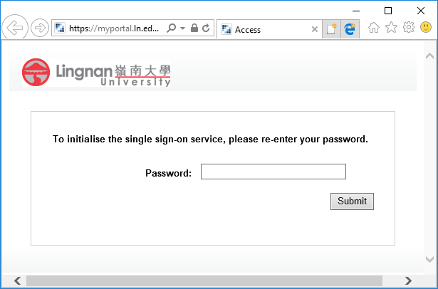 single sign-on password