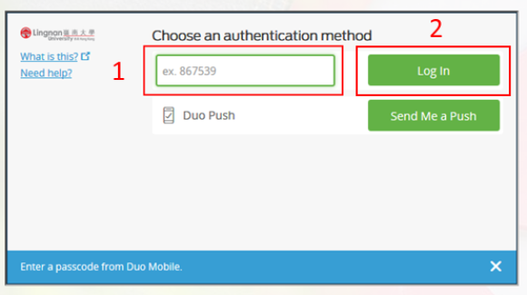 Login with Passcode