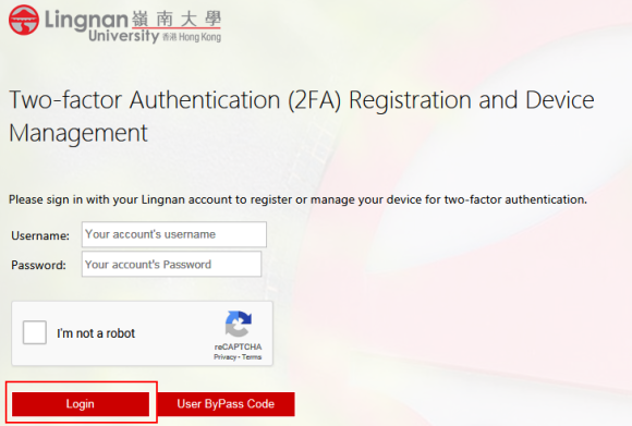 2FA registration login