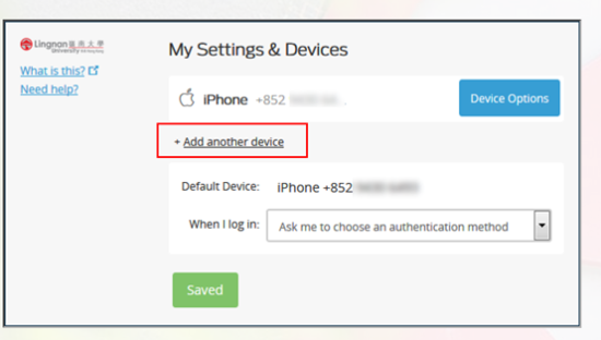 Add another device