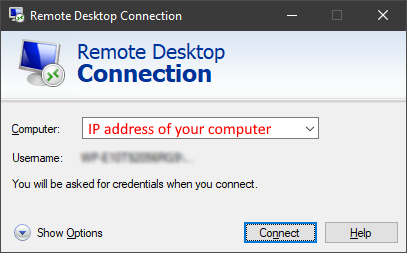 Remote Desktop Connection