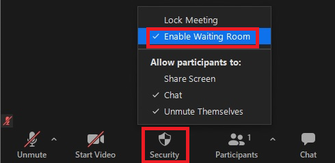 No waiting room