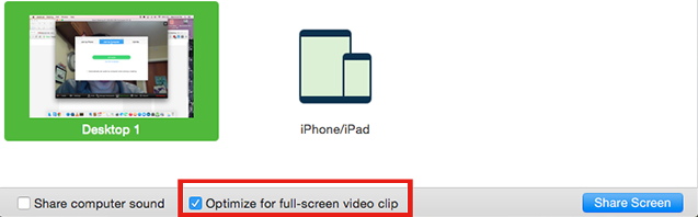 Optimize video sharing