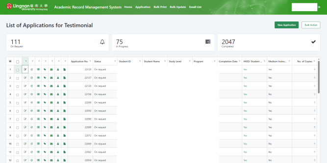 Testimonial Application Management System