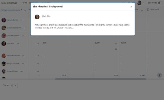 Feedback display in the Gradebook of Moodle version 4.2.2