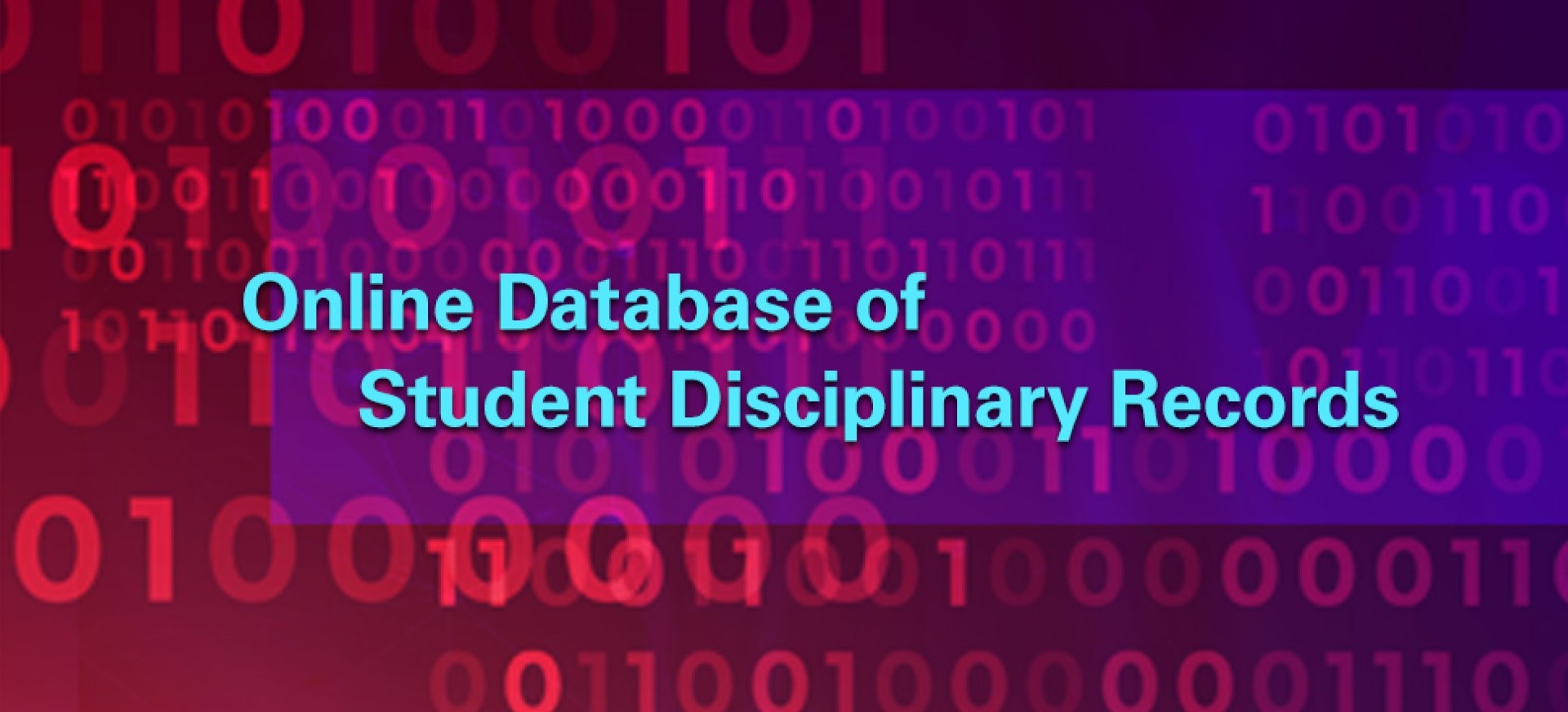 Online Database of Student Disciplinary Records