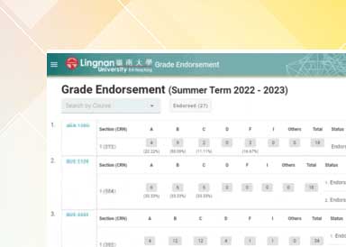 Electronic Grade Endorsement System