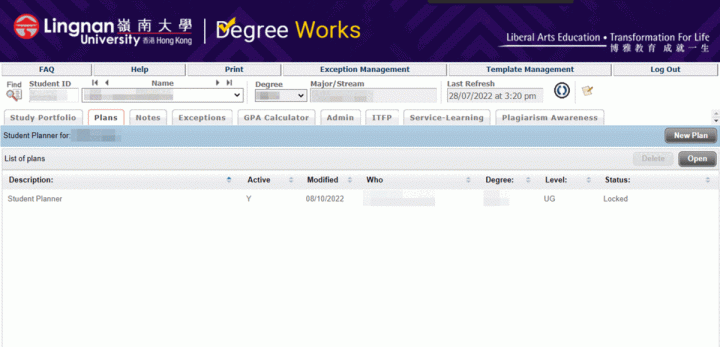 Degree Work