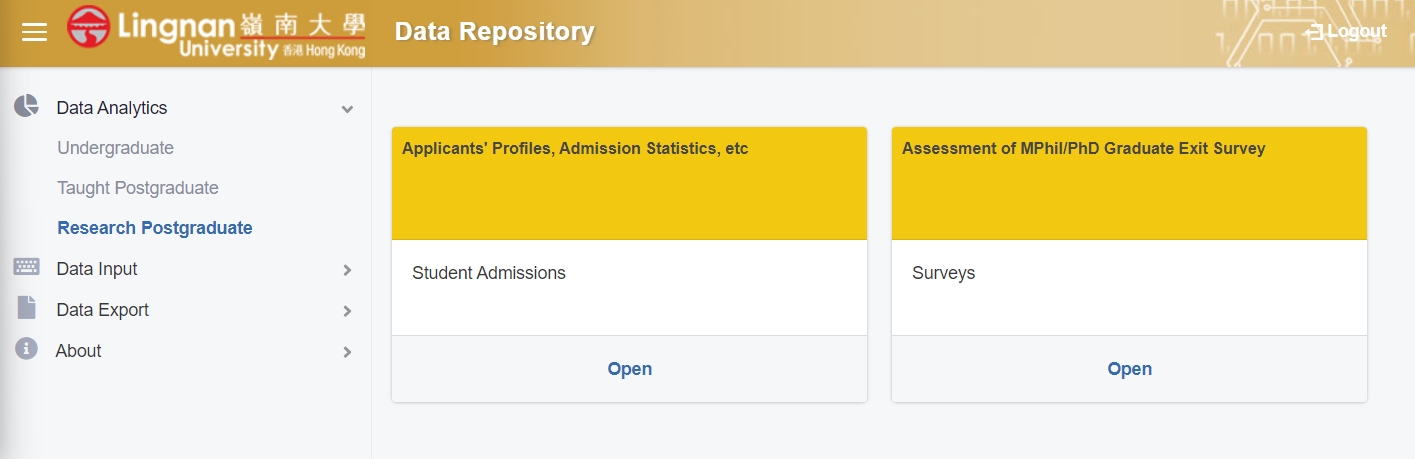 Data Repository System for RPg - Data Analytics