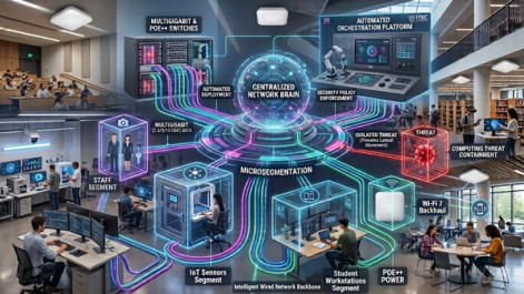 Building a Secure, High-Power, and Self-Defending Wired Network