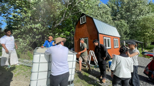 Rainwater harvesting system installation