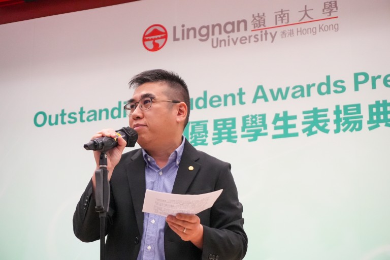 学务主管林泽雄先生致欢迎辞揭开序幕