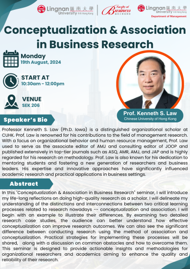 Conceptualization & Association in Business Research