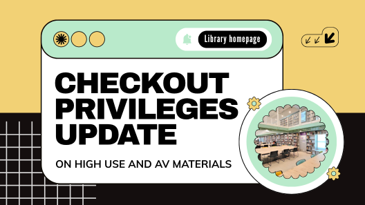 More to Enjoy - Checkout Privileges Update on High Use and AV Materials