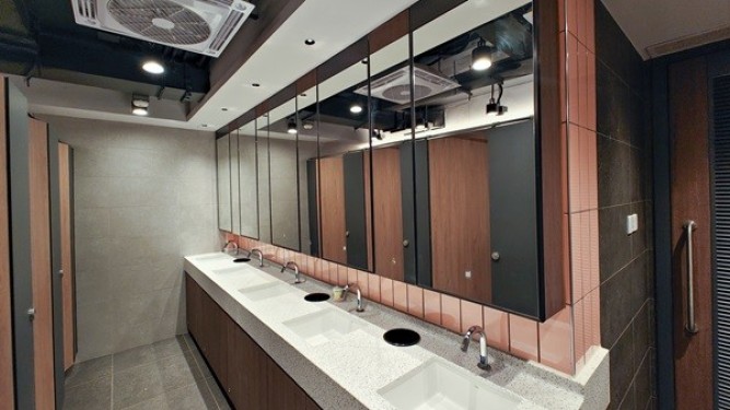 Upgraded Toilet with New Facilities