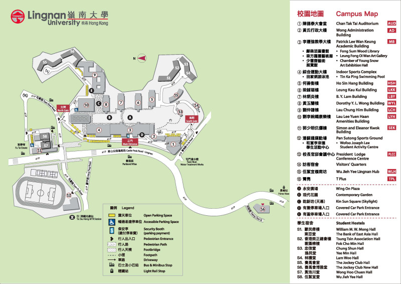 Locations of Open Parking Spaces