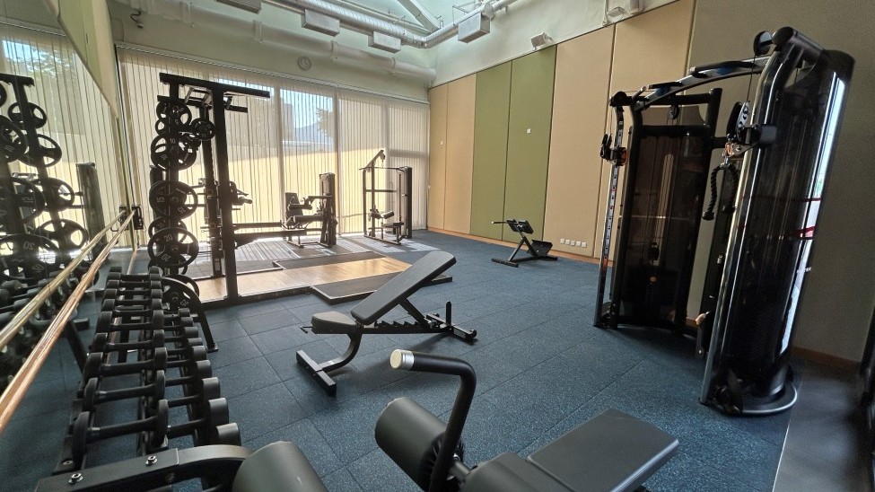 New indoor fitness room