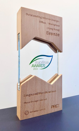 Build4Asia Awards 2024 - Outstanding Interior Design - Office/Workplace (Hong Kong) - Bronze - Lingnan@WestKowloon
