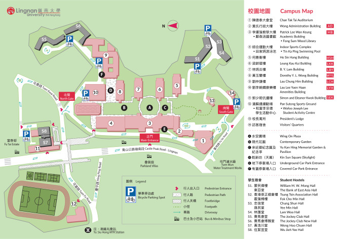 Location Map of Bicycle Parking Spaces