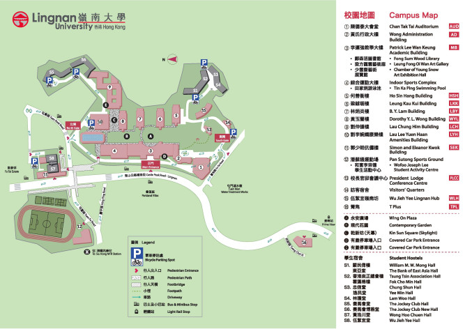 Location Map of Bicycle Parking Spaces