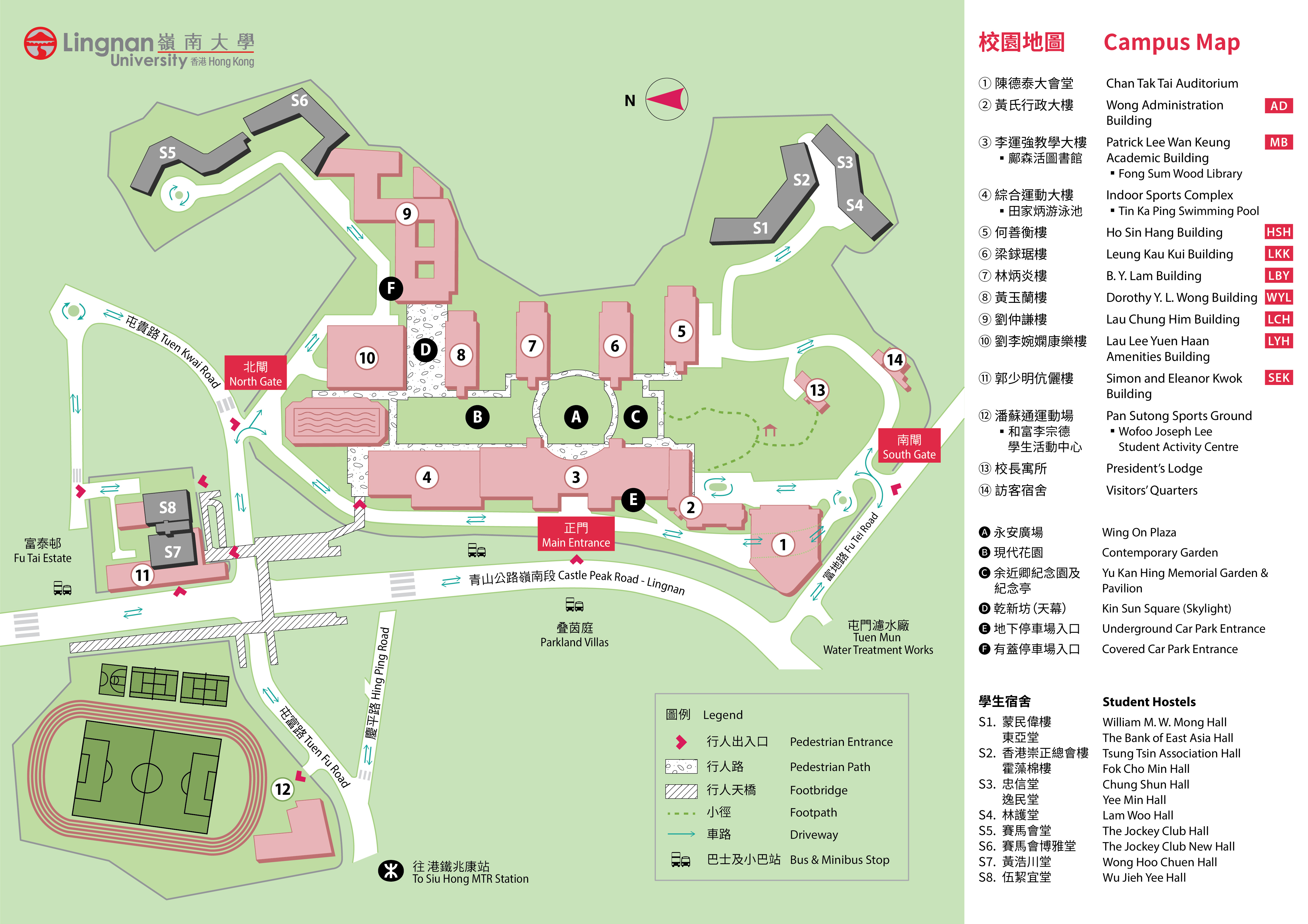 LU Campus Map (Colour Version)