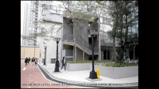 Solar high level light at Simon and Eleanor Kwok Building