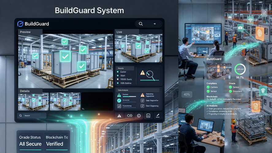 BuildGuard: Blockchain Oracle AI for Instant Secure Compliance